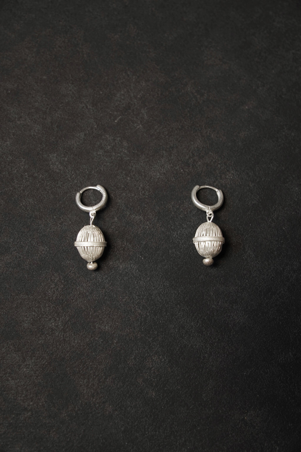 Hand-Filigree Hollow Silver Earrings